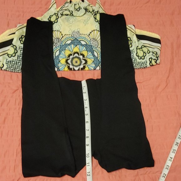 Warner's Blissful Benefits black no muffin top no seam shaping leggings. Sz: S/M - Picture 6 of 6